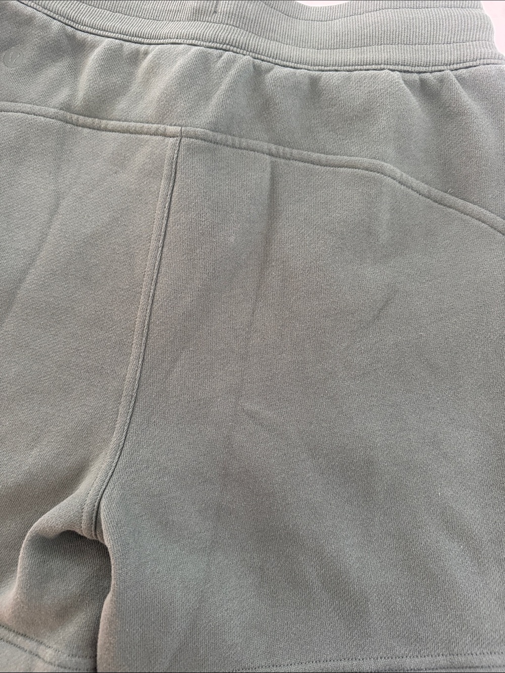 Lululemon Relaxed Olive Green Drawstring Athletic Sage Shorts - Picture 6 of 6
